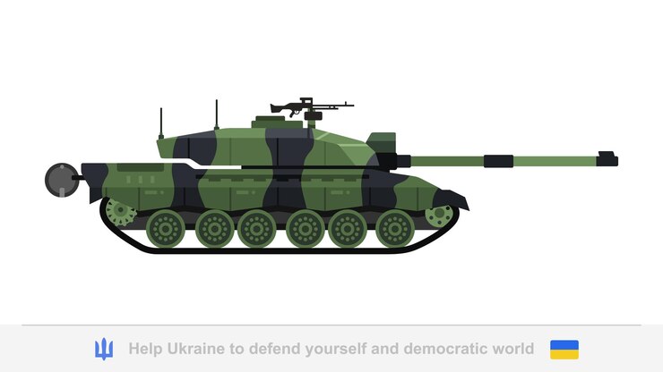 Vector vector challenger 2. tanque de batalla principal británico (mbt). ilustración de vector de tanque challenger 2