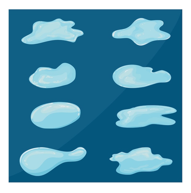 Vector de charco de agua