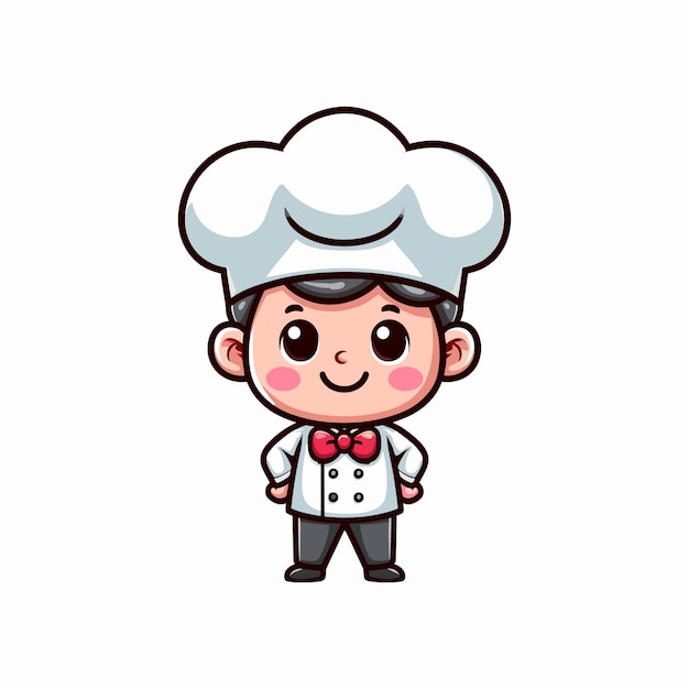 Vector de chef muy bonito 2d