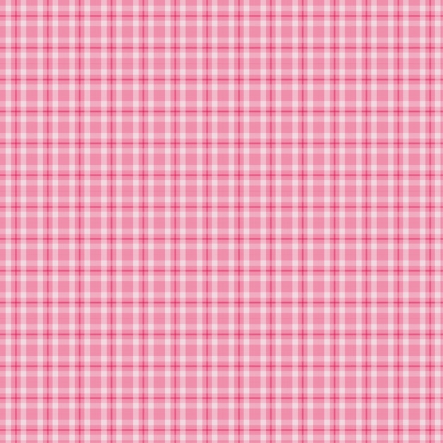 Vector de chequeo rosado con patrón de cuadros sin costuras