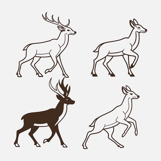 vector de ciervo