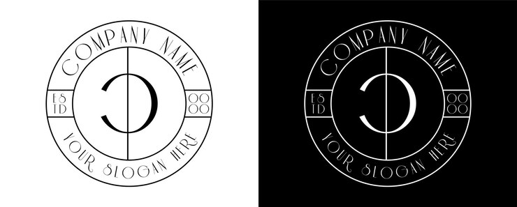 Vector vector de círculo de diseño de logotipo geométrico