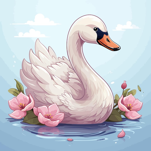 El vector del cisne es lindo.