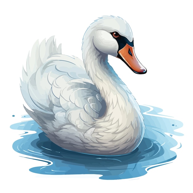 El vector del cisne es lindo.