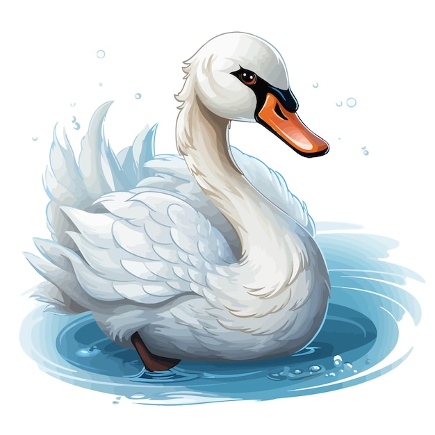 El vector del cisne es lindo.