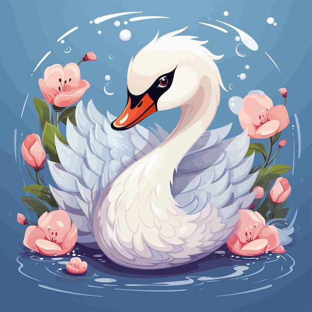 El vector del cisne es lindo.