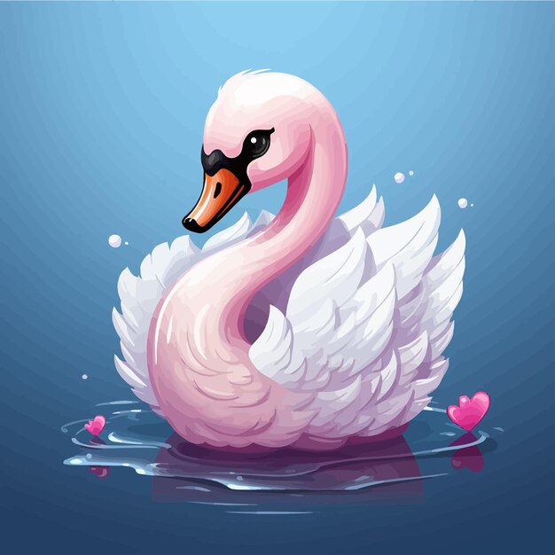 El vector del cisne es lindo.