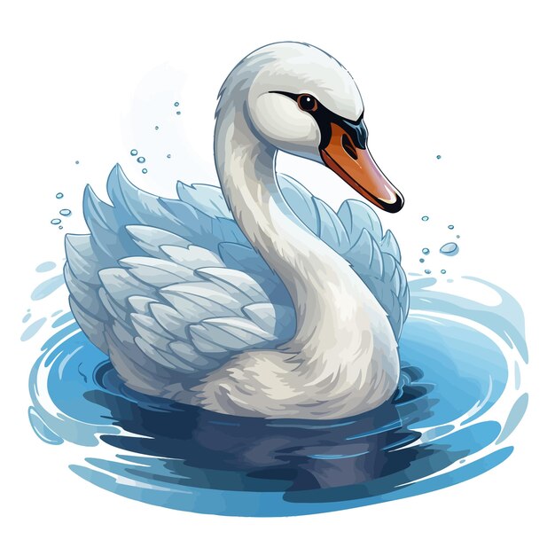 El vector del cisne es lindo.