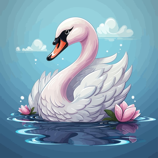 El vector del cisne es lindo.