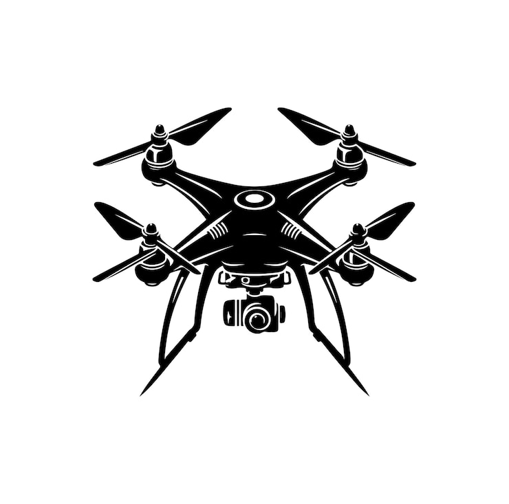 Vector vector de clipart de aviones no tripulados
