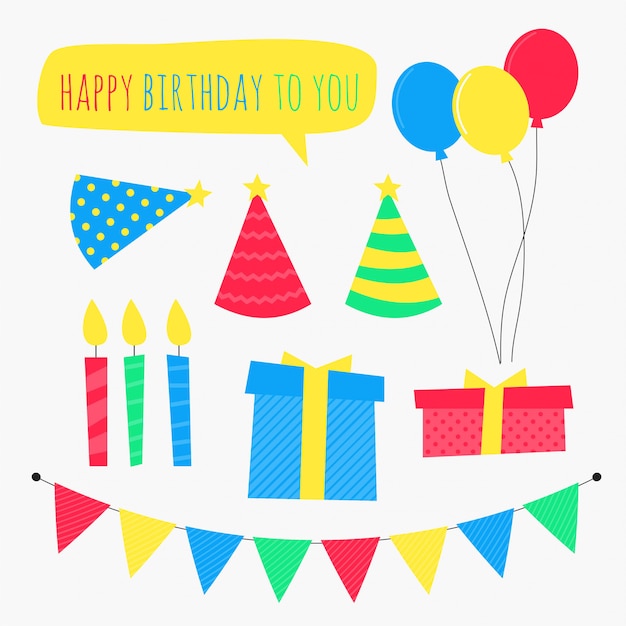 Vector de clipart de cumpleaños