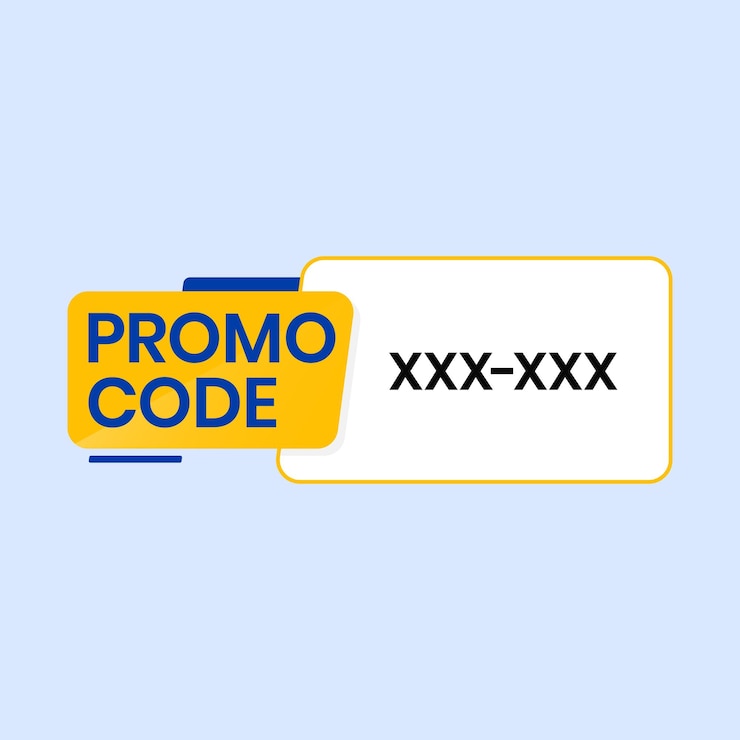Vector vector de clipart de la etiqueta del botón de código promocional