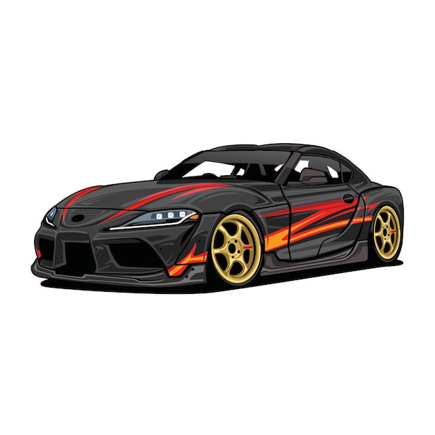 Vector de coche idrift