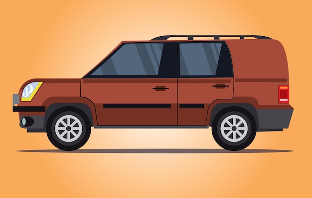 vector de coche todoterreno