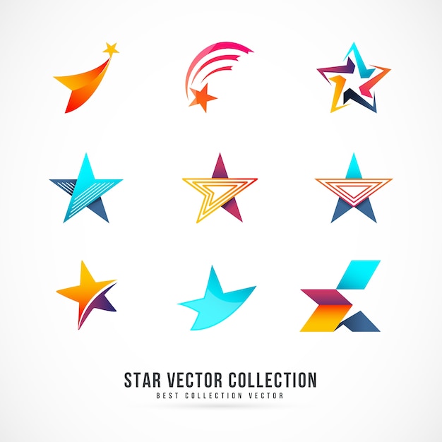 vector de colección de estrellas