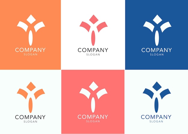 Vector de colección de logotipo de empresa