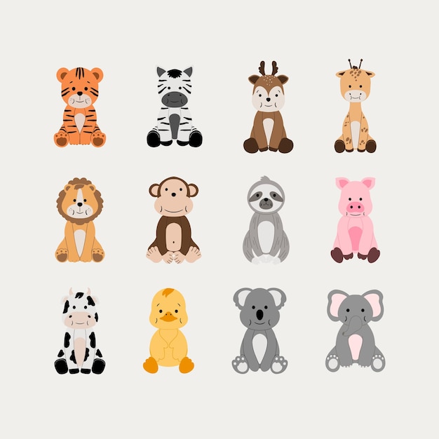 Vector de la colección de vectores de clipart de animales