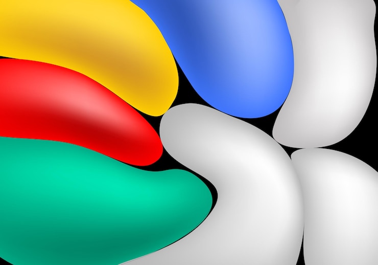 Vector vector de color 3d de forma curva para el elemento de diseño
