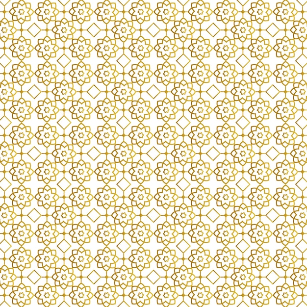 Vector de color dorado Diseño del patrón