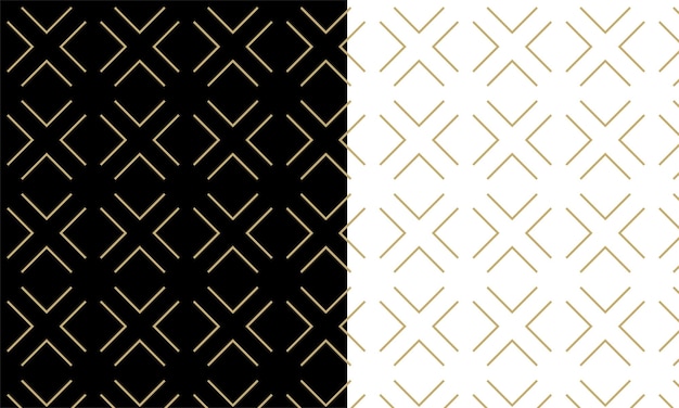 Vector vector de color de lujo de oro abstracto de línea geométrica transparente de patrón de fondo.