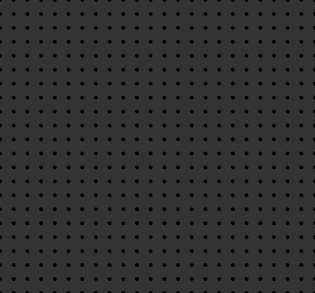 Vector de color negro de fondo con textura perforada de tablero de peg