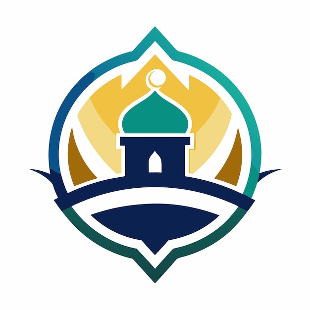 Vector de coloración del diseño del logotipo islámico