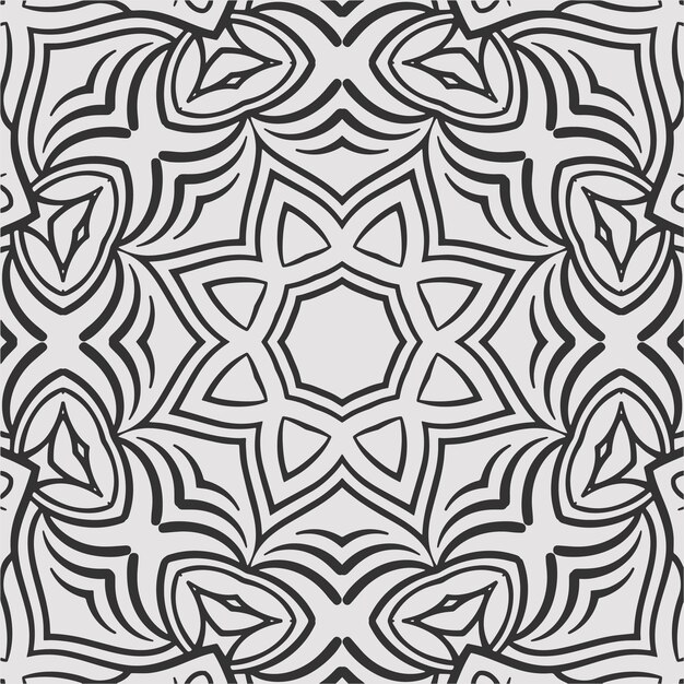vector para colorear formas geométricas de flores patrón de fondo
