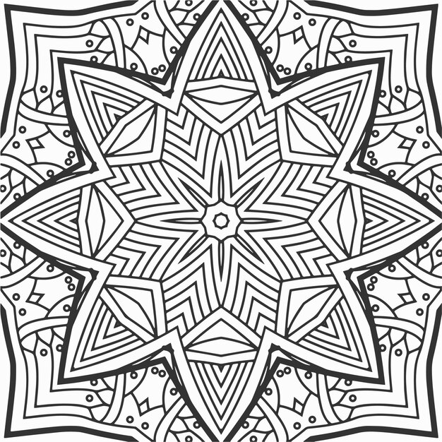 vector para colorear formas geométricas de flores patrón de fondo