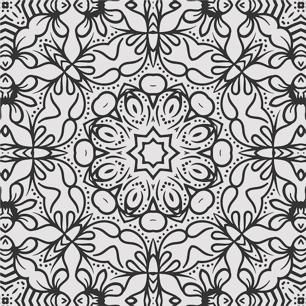 vector para colorear mandala geométrico formas patrón de fondo