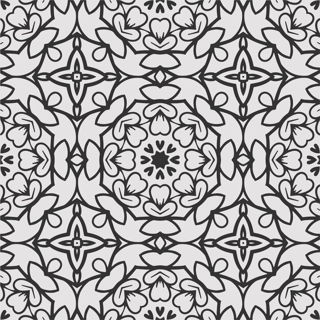 vector para colorear mandala geométrico formas patrón de fondo