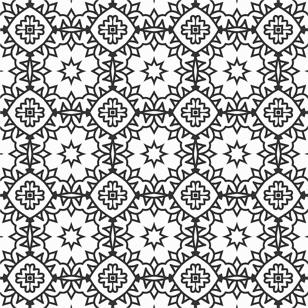 Vector para colorear patrón de formas de flores geométricas y fondo para el diseño