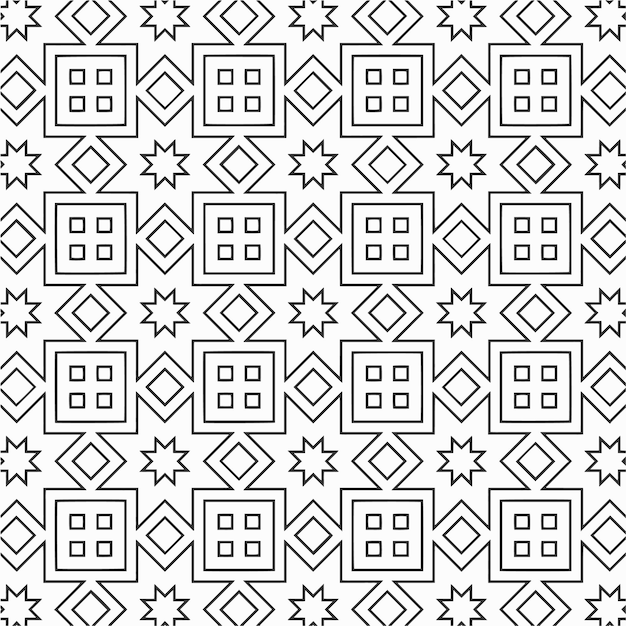 Vector para colorear patrón de formas de flores geométricas y fondo para el diseño