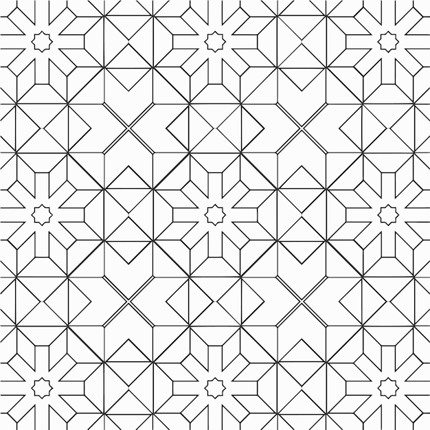 Vector para colorear patrón de formas de flores geométricas y fondo para el diseño