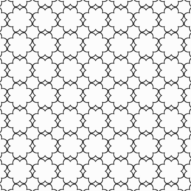Vector para colorear patrón de formas de flores geométricas y fondo para el diseño