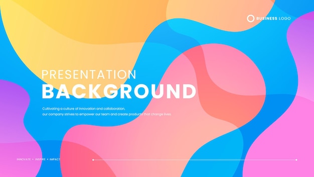 Vector de colores coloridos diseño de fondo de estilo minimalista simple con ondas y líquido