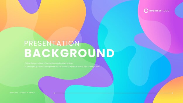 Vector de colores coloridos diseño de fondo de estilo minimalista simple con ondas y líquido