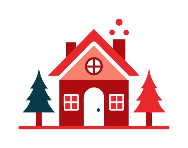 Vector de colores para el hogar de Navidad