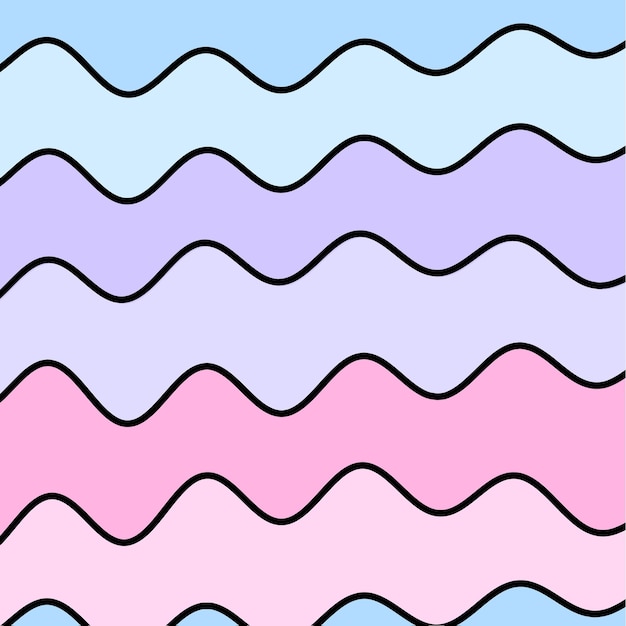 Vector de colores de las ondas de fondo