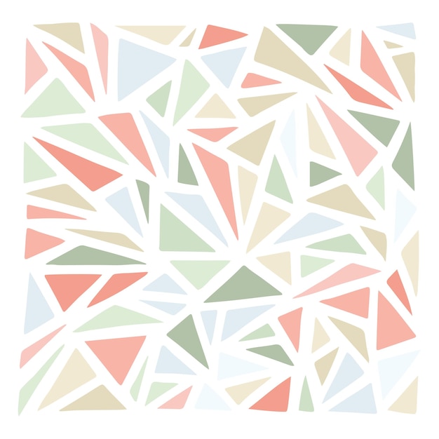 Vector colores pastel varias formas abstractas de triángulo Lindo Boho vivero clipart Ilustración de garabato dibujado a mano Perfecto para impresión textil baby shower niños dormitorio decoración fiesta de cumpleaños