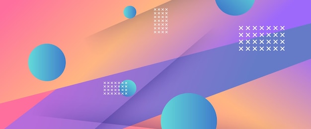 Vector de colores simples gradientes abstractos formas geométricas pancarta para el diseño de portadas de libros carteles de diseño de CD portadas folletos de sitios web fondos o publicidad
