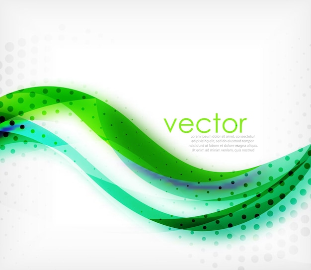 Vector colorida franja ondulada en fondo blanco con efectos borrosos Vector digital techno plantilla de fondo abstracto