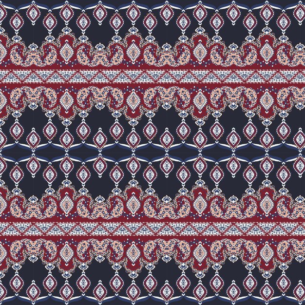 Vector colorido abstracto dibujado a mano patrón de mosaico floral transparente