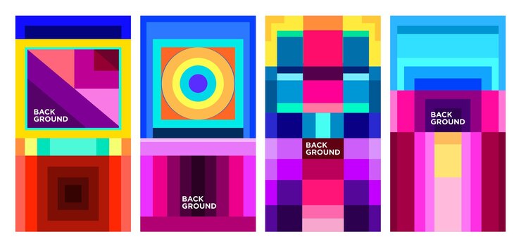 Vector vector colorido abstracto geométrico y fondo líquido