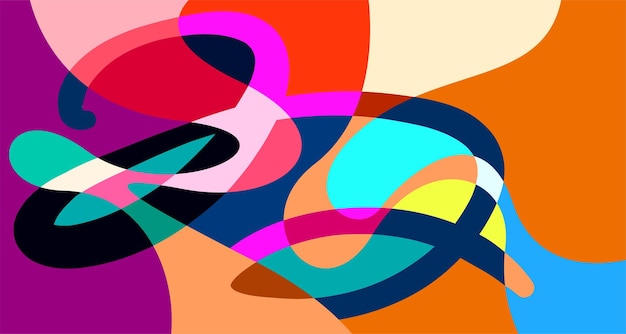 Vector colorido abstracto líquido psicodélico y patrón de fondo fluido