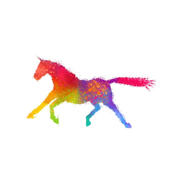 Vector colorido del caballo