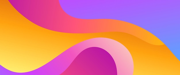 Vector colorido estilo minimalista simple diseño de pancartas de gradiente abstracto con ondas y formas líquidas diseño vectorial para presentaciones volantes carteles de fondo invitaciones de informes anuales