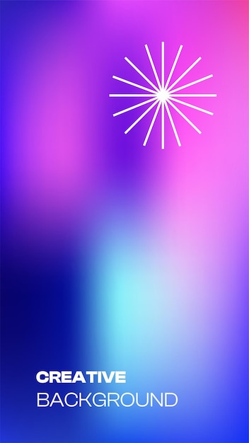 Vector colorido fondo degradado Premium