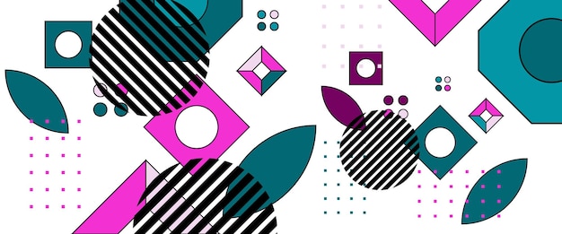 Vector colorido moderno y simple abstract plano geométrico pancarta para el fondo de la pancarta portada cartel papel tapiz presentación certificado de fondo
