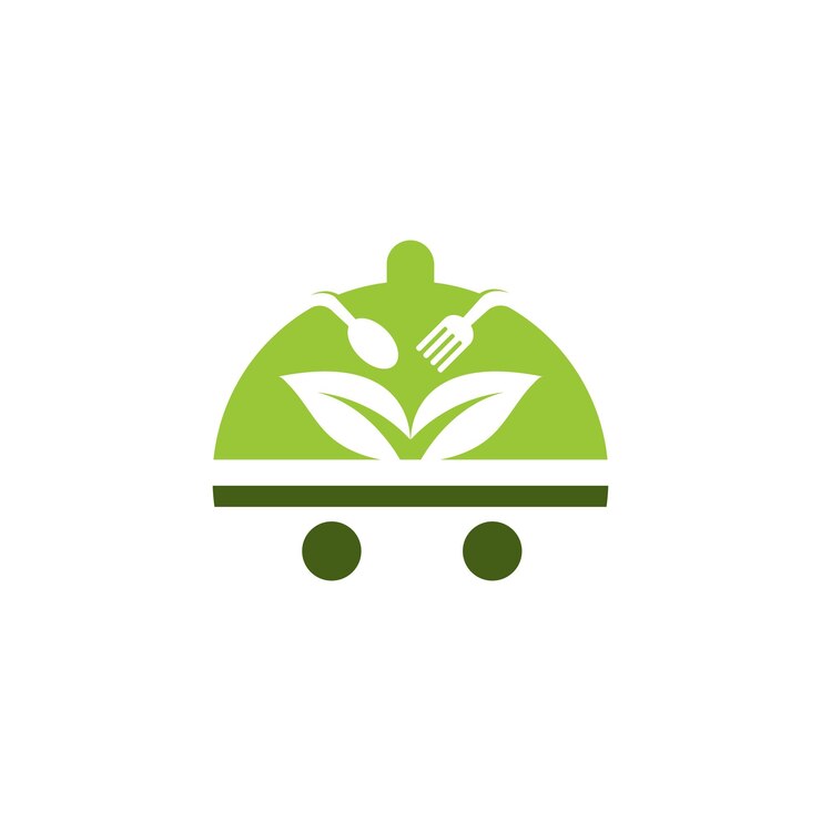Vector come o logotipo de alimentos con el diseño conceptual