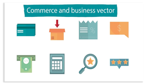 Vector de comercio y negocios